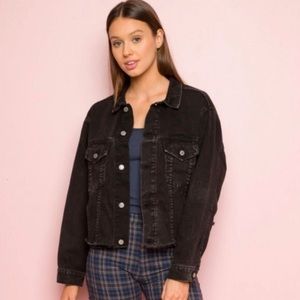 BRANDY MELVILLE BLACK JEAN JACKET